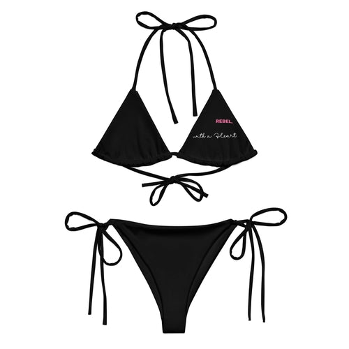 All-over print recycled string bikini