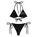 All-over print recycled string bikini