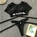 Sexy Swimwear Women Neon Bikini 2019 Mujer Knot Crop Top Bikini Set 2